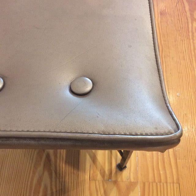 Mid-century Gold Vinyl Bench | touchGOODS