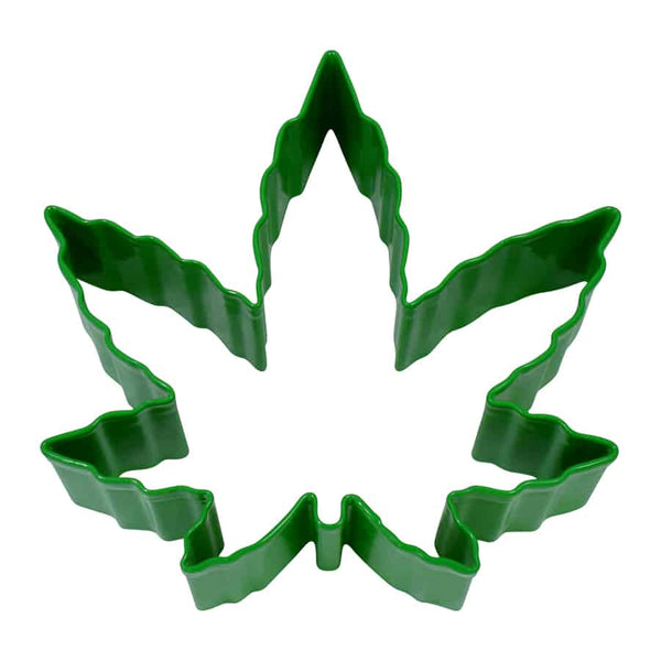 Green Marijuana Leaf 4" Cookie Cutter - touchGOODS