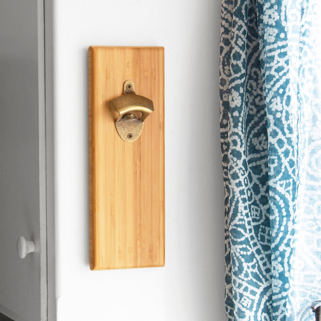 Wall Mounted Bottle Opener with Magnetic Bottle Cap Catcher - touchGOODS