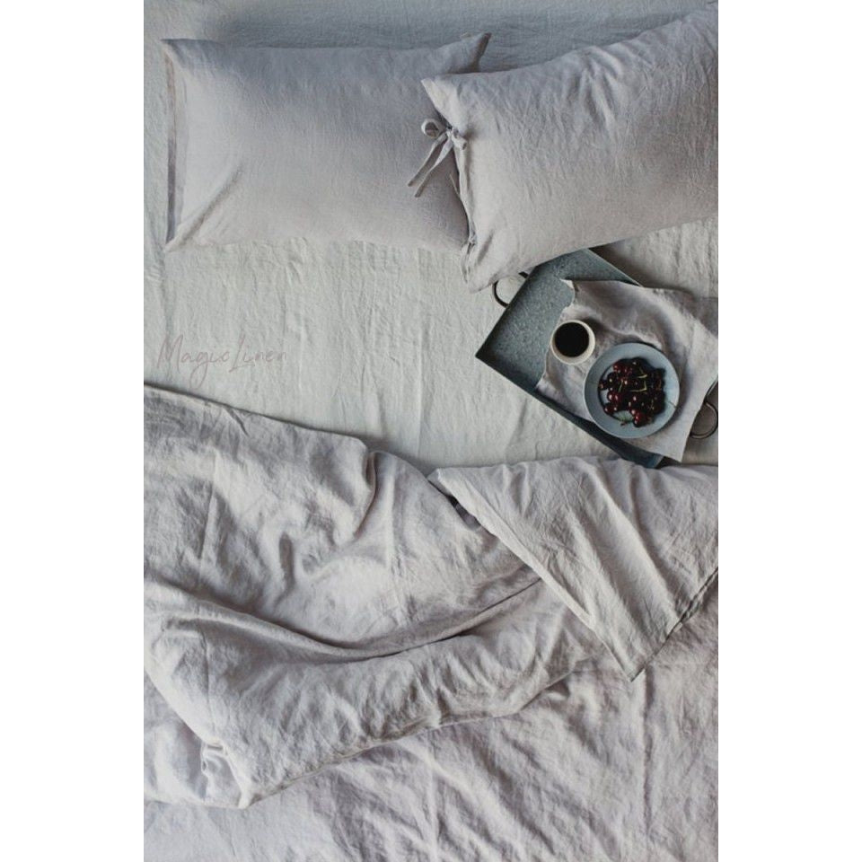 LIGHT GRAY LINEN PILLOWCASE - touchGOODS