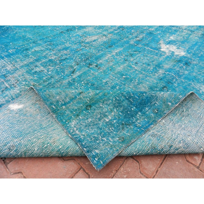 Vintage Over Dyed Turkish Area Rug 6'7" x 9'5" | touchGOODS