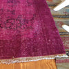 Vintage Over-Dyed Turkish Area Rug in Magenta 4′ × 6′6″ | touchGOODS