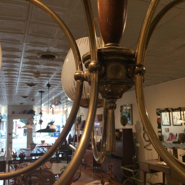 Mid-Century Italian 5 Arm Chandelier | touchGOODS