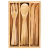 12-Pc. Reusable Bamboo Flatware Set with Storage Case - touchGOODS