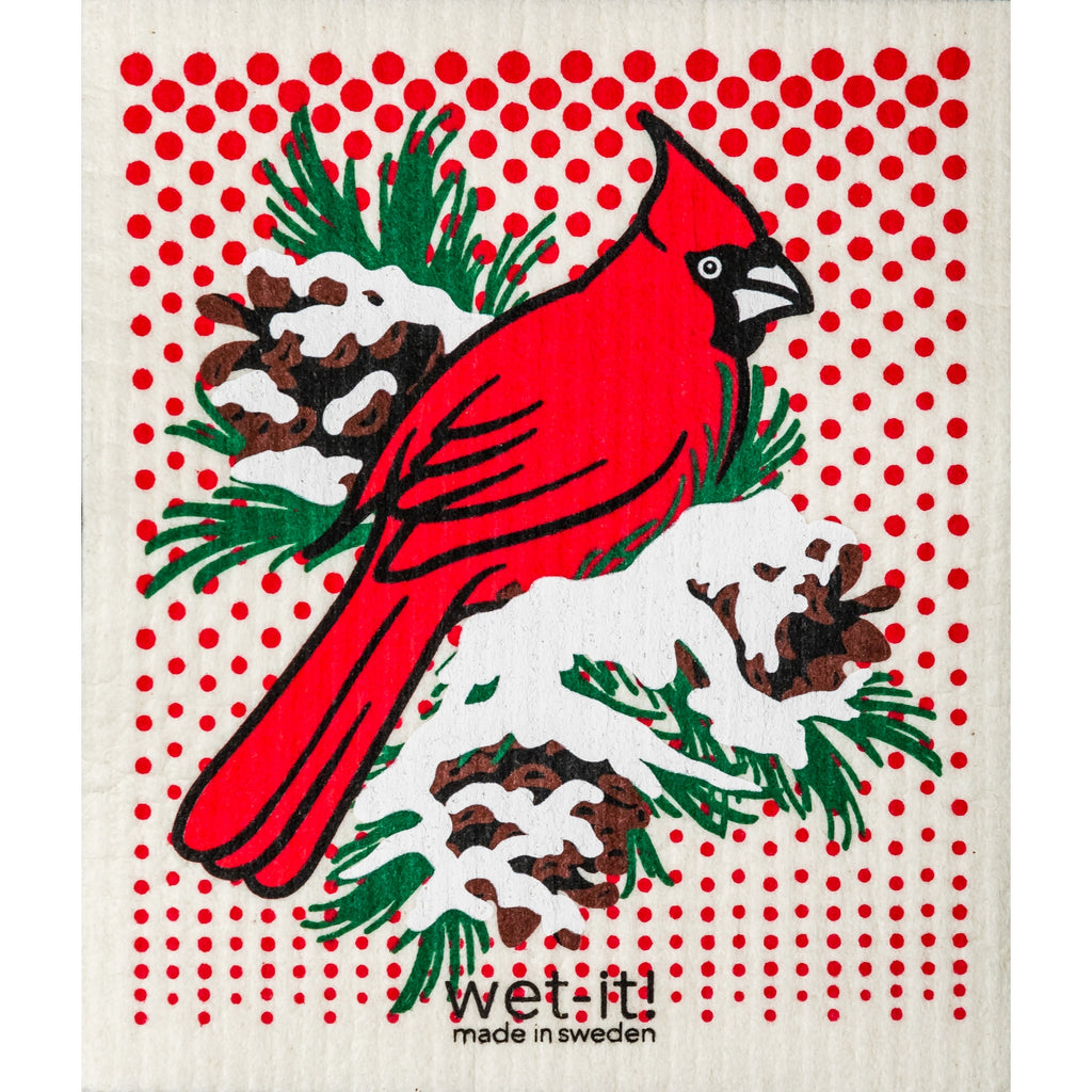 Winter Cardinal Swedish Cloth - touchGOODS