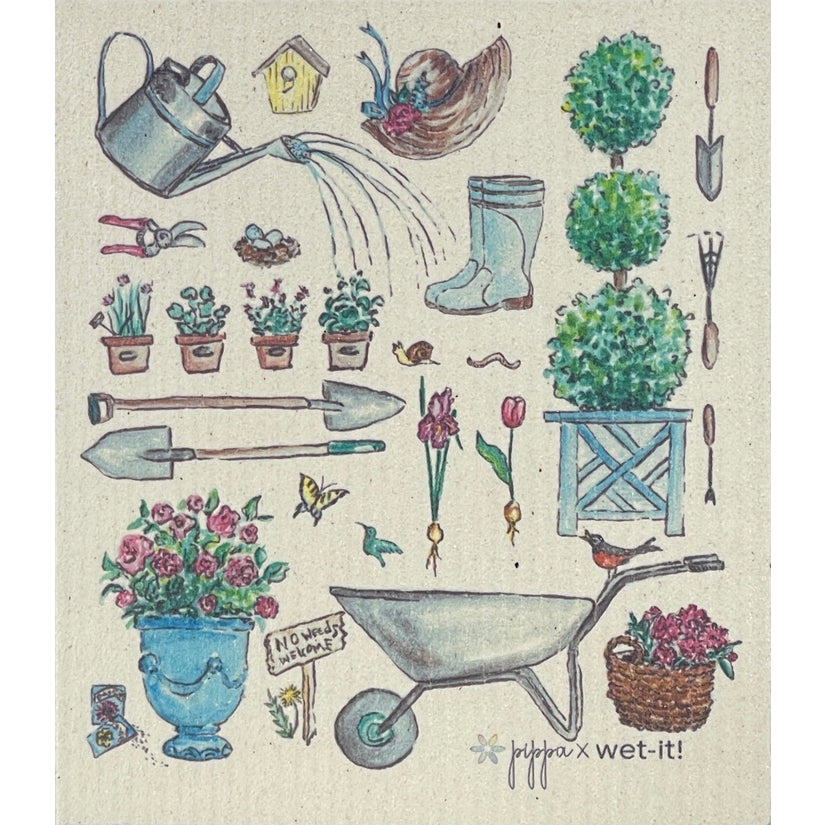 English Cottage Garden Swedish Cloth - touchGOODS