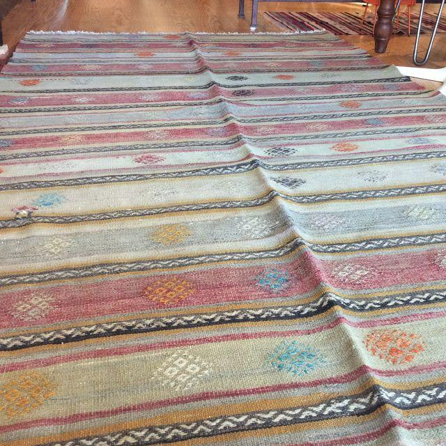 Vintage Turkish Kilim Area Rug 5′3″ × 10′3″ | touchGOODS