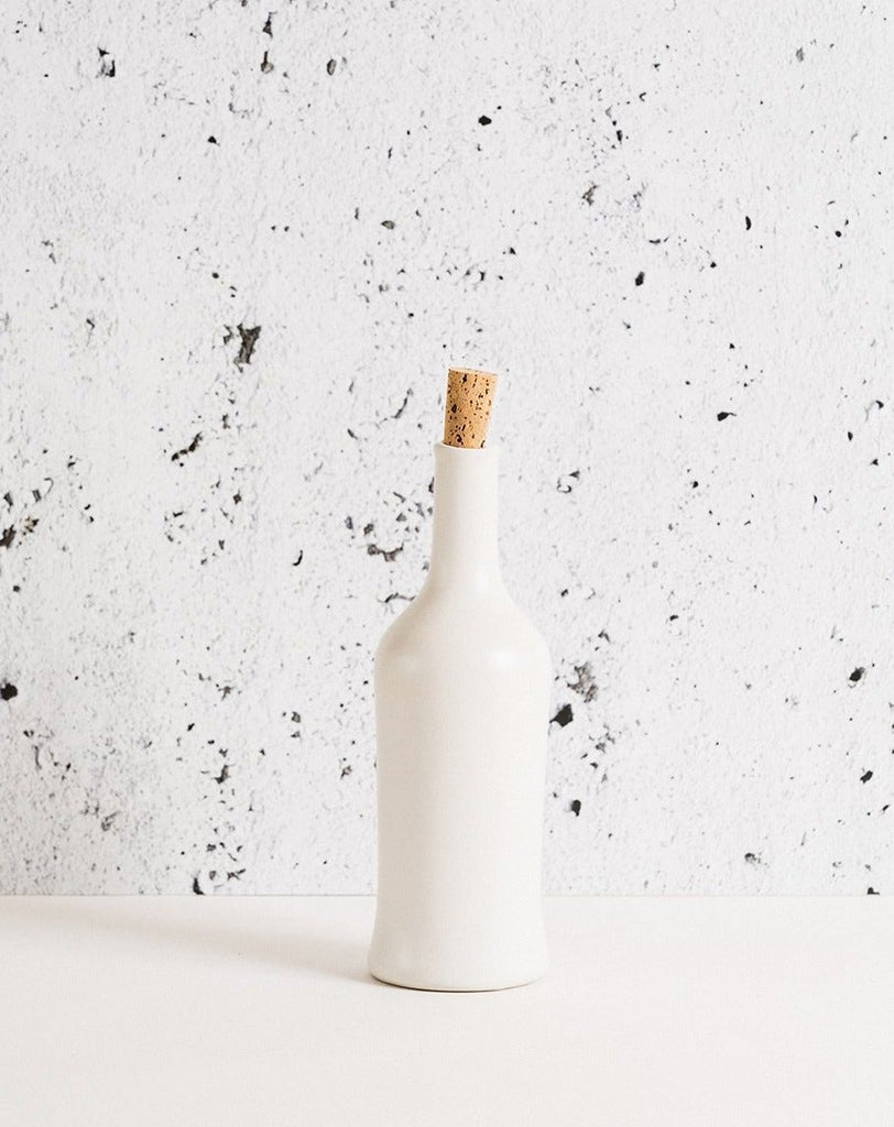 Stoneware Olive Oil Bottle Brutto 21 oz - touchGOODS