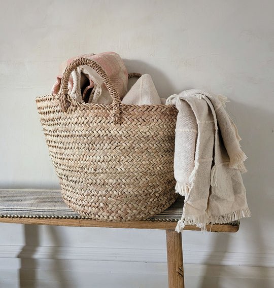 Hamza Woven Handle Basket - touchGOODS