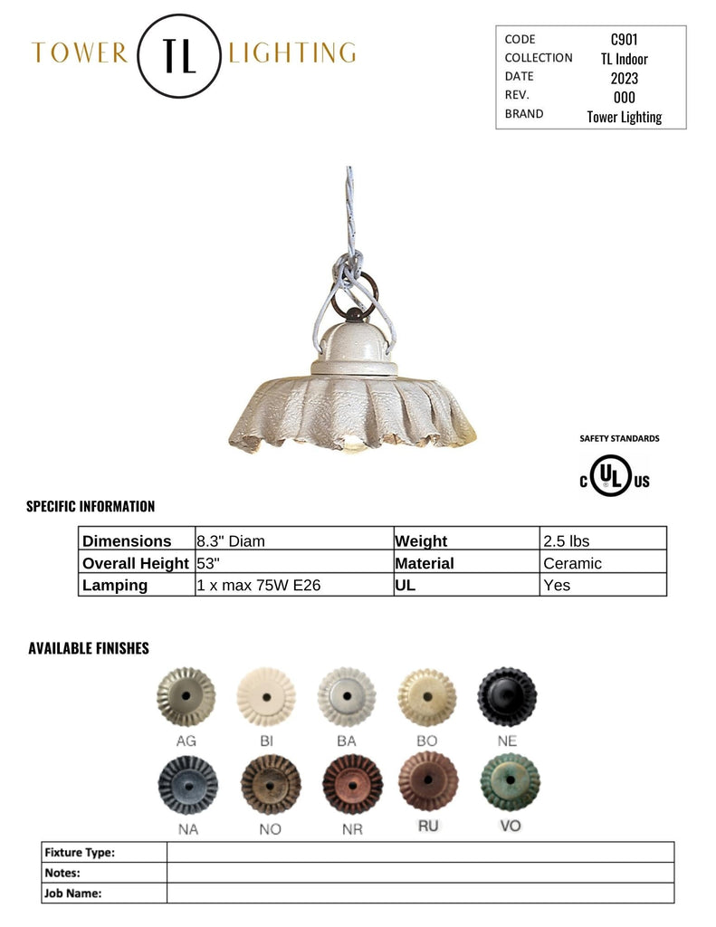 C901-C902-C903 Classic Tovaglia Pendant - touchGOODS
