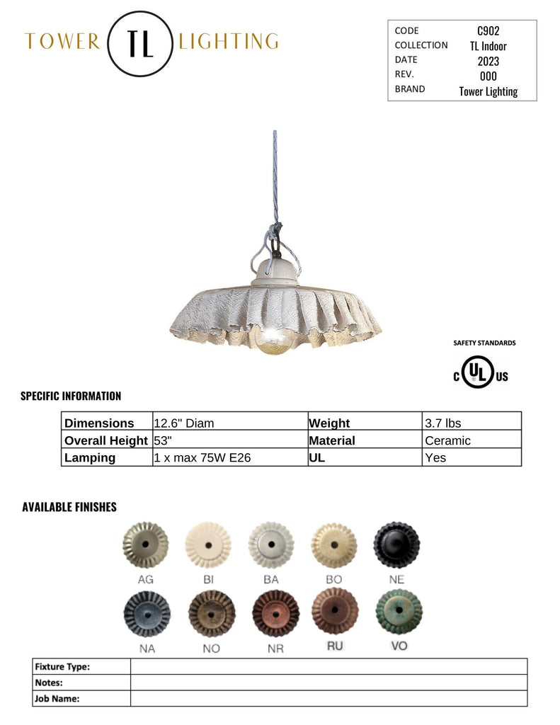 C901-C902-C903 Classic Tovaglia Pendant - touchGOODS