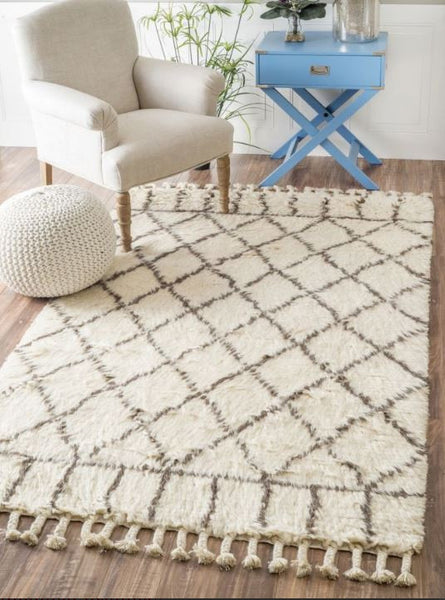 Handmade Claribel Shaggy 5 x 8 | touchGOODS