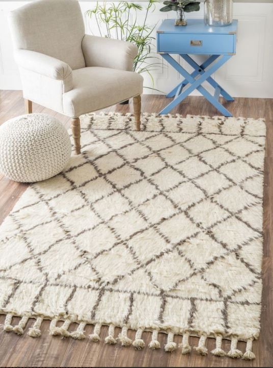 Handmade Claribel Shaggy 5 x 8 | touchGOODS