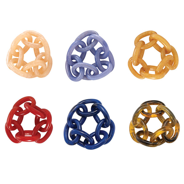 Chain Link Napkin Rings Set of 4 - touchGOODS
