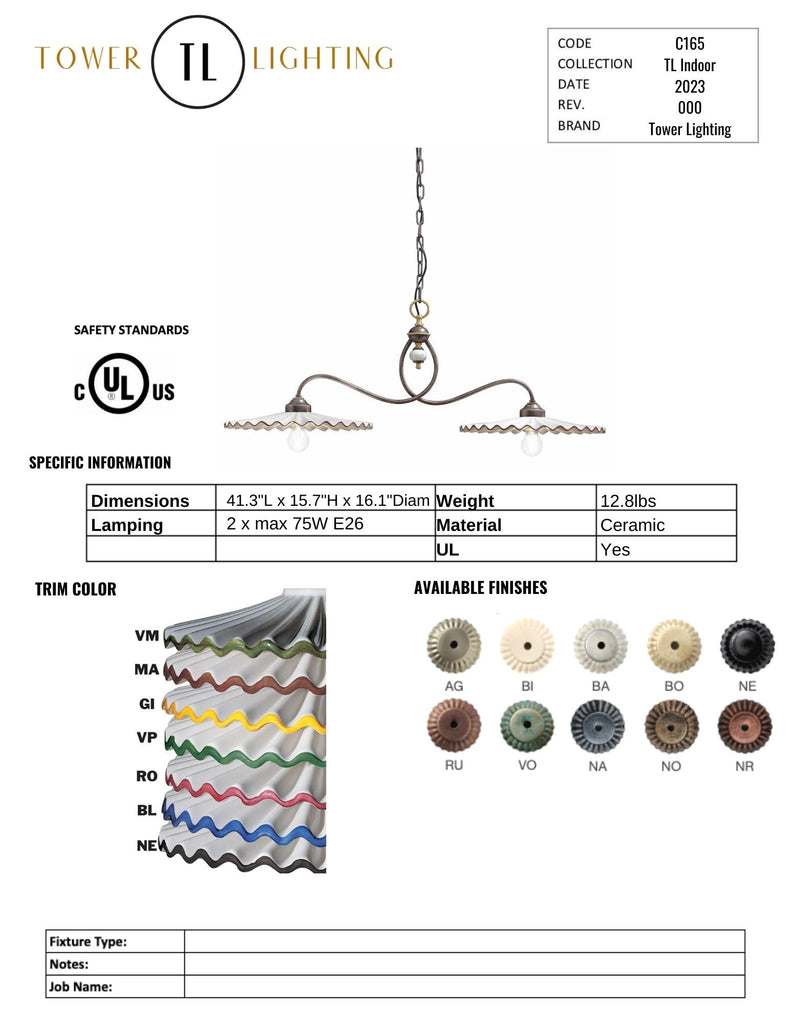 C165-C199 Classic Costine Twin Pendant - touchGOODS