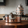 Induction Copper Saucepan with Lid - touchGOODS
