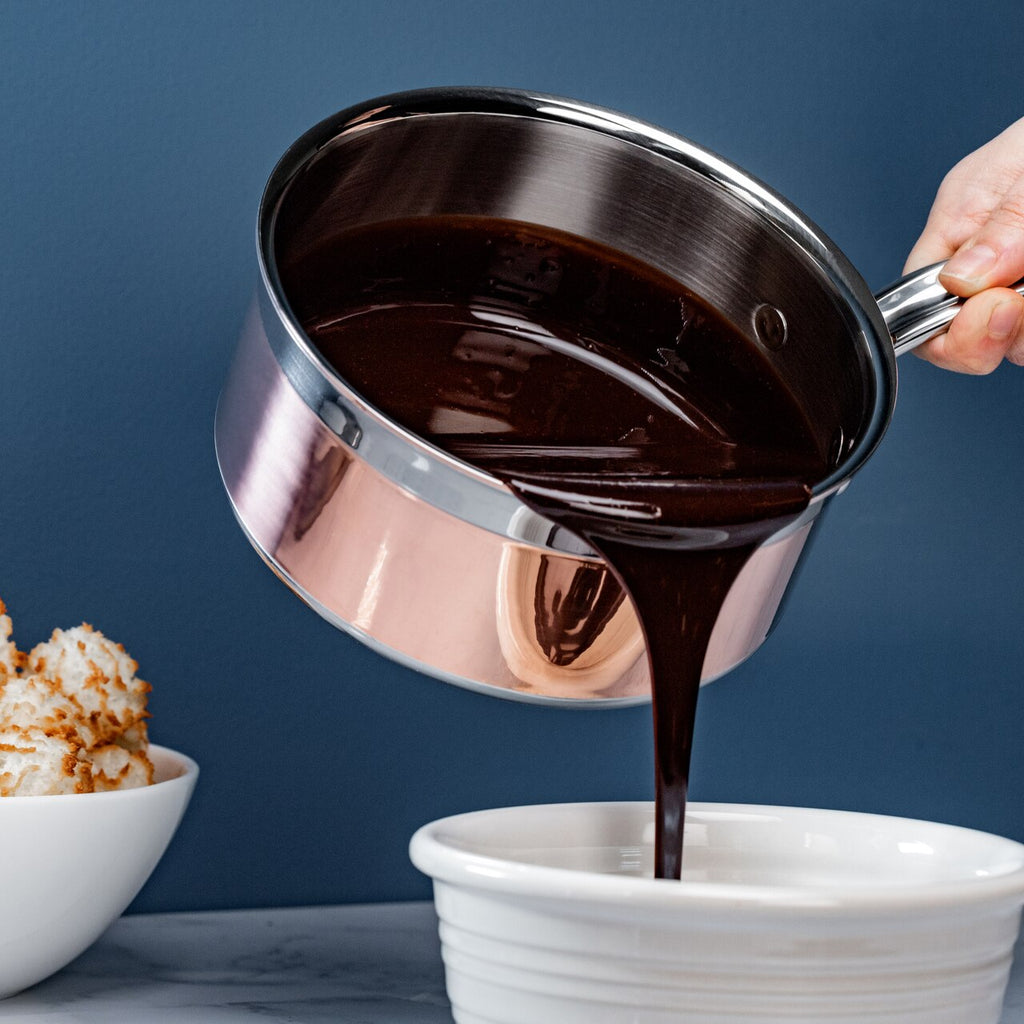 Induction Copper Saucepan with Lid - touchGOODS