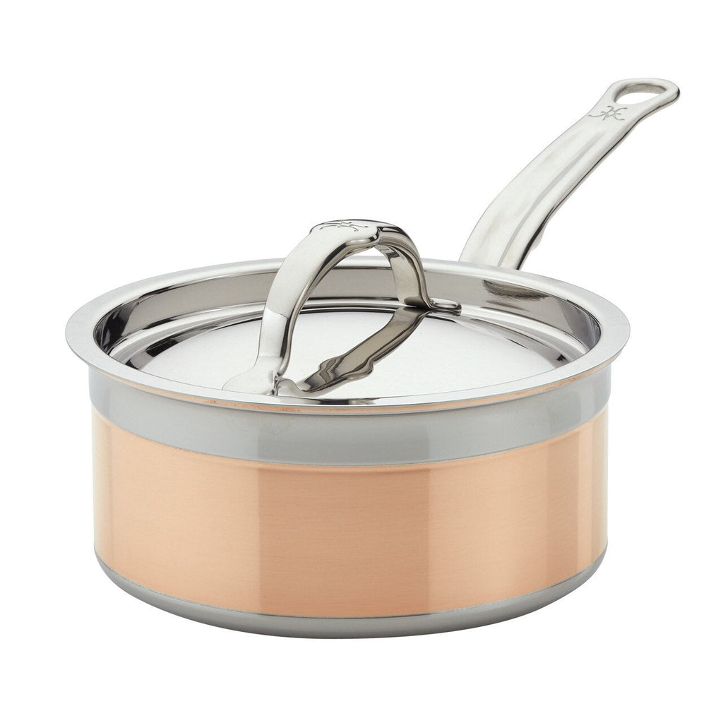 Induction Copper Saucepan with Lid - touchGOODS