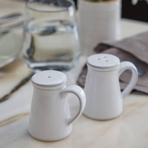 Friso Salt and Pepper Shaker Set  3", White - touchGOODS