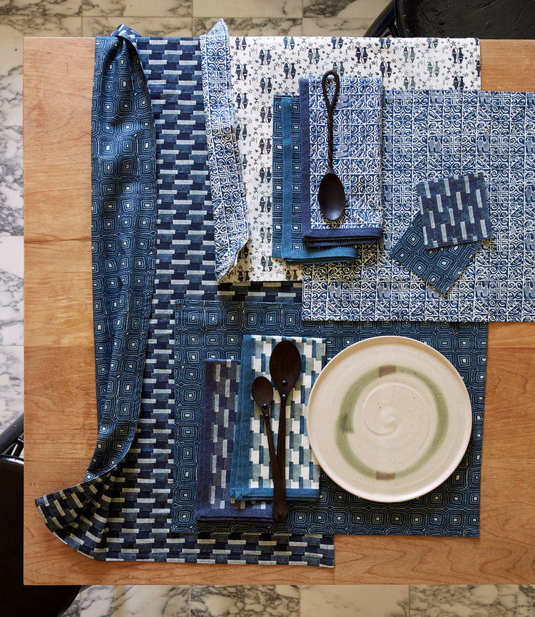 Indigo Table Runner by Thomas O'Brien - touchGOODS