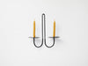 Double Armed Iron Candle Holder - touchGOODS