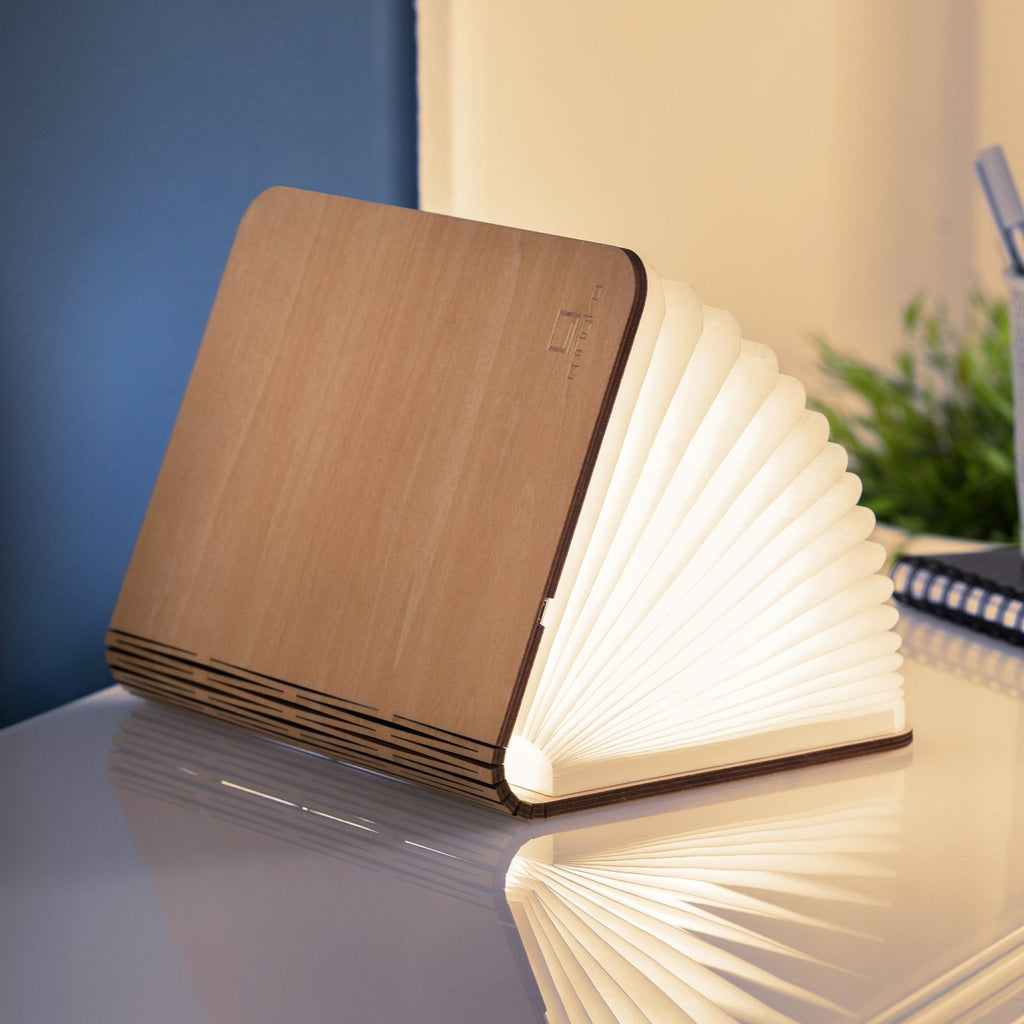 Natural Wood Smart Book Light - touchGOODS