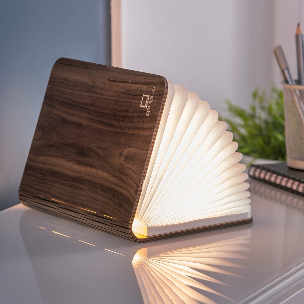 Natural Wood Smart Book Light - touchGOODS