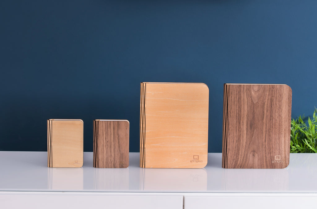 Natural Wood Smart Book Light - touchGOODS