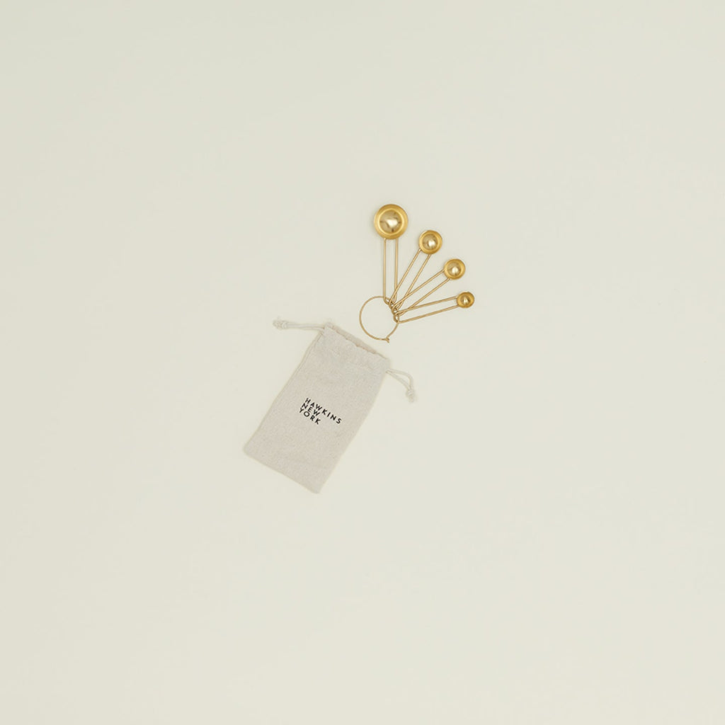 Simple Brass Measuring Spoons - touchGOODS