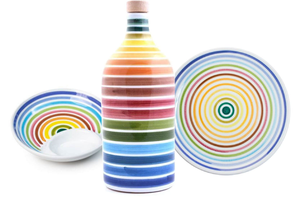 Frantoio Muraglia Rainbow oil dipping plate - touchGOODS