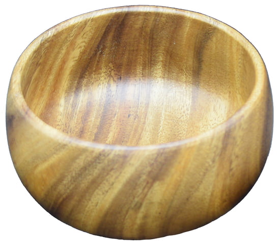 Acacia Calabash Bowl, 6" x 3", Small Salad Bowl - touchGOODS