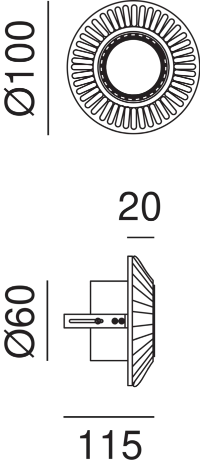 MINI Ceiling Light 208.07.OO - touchGOODS