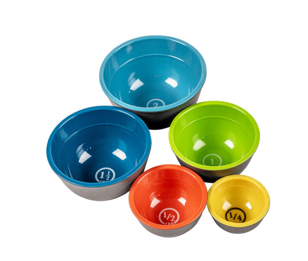 Two-Tone Melamine Pinch Bowl - 5 Piece Set - touchGOODS