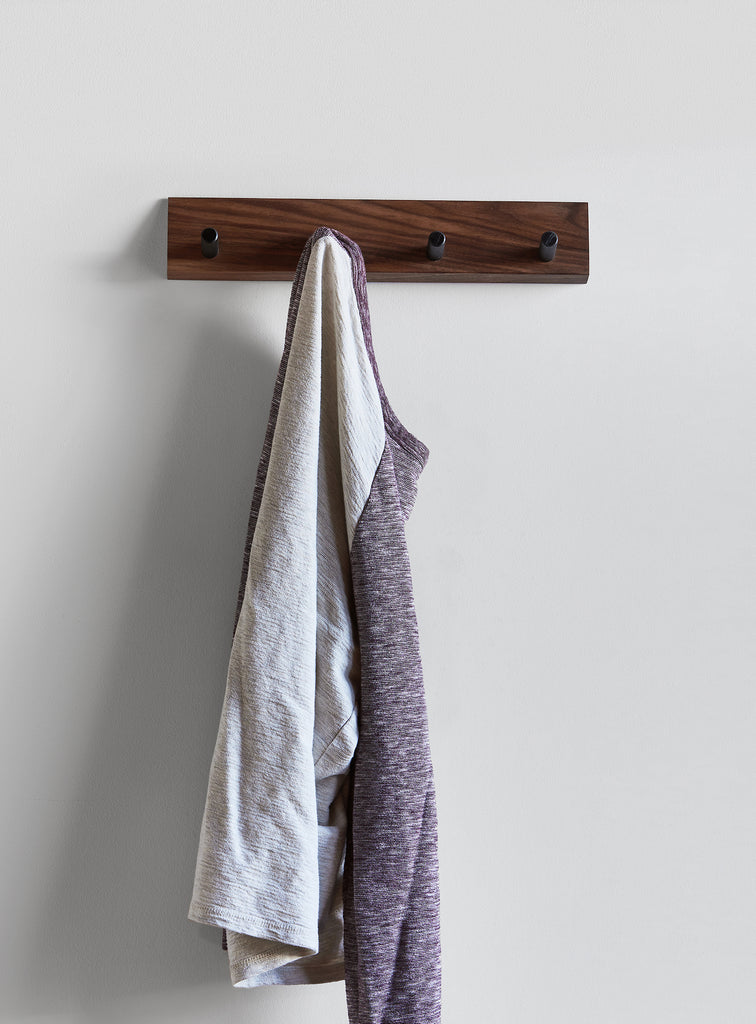 PYRAMID 6 Peg Wall Hook in Walnut - touchGOODS