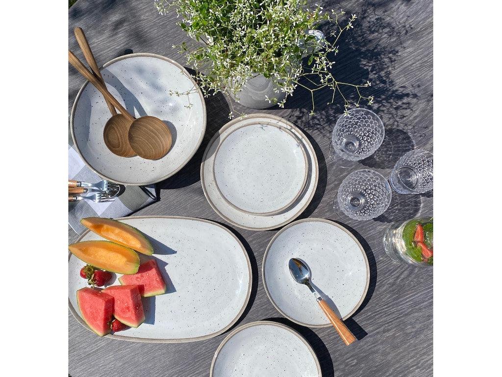 Retreat Pottery White Low Bowl 9" - touchGOODS