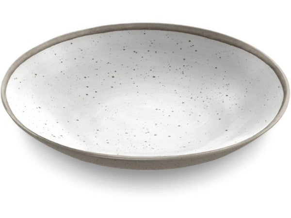 Retreat Pottery White Low Bowl 9" - touchGOODS