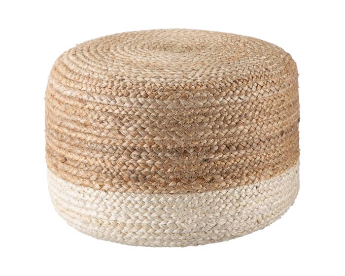 Small Saba Jute Pouf - touchGOODS