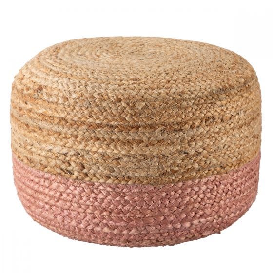 Small Saba Jute Pouf | touchGOODS