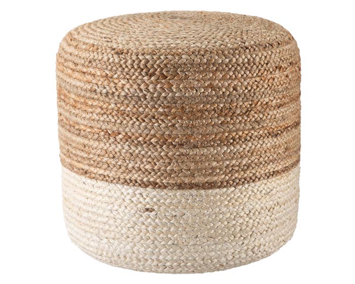 Large Saba Jute Pouf - touchGOODS
