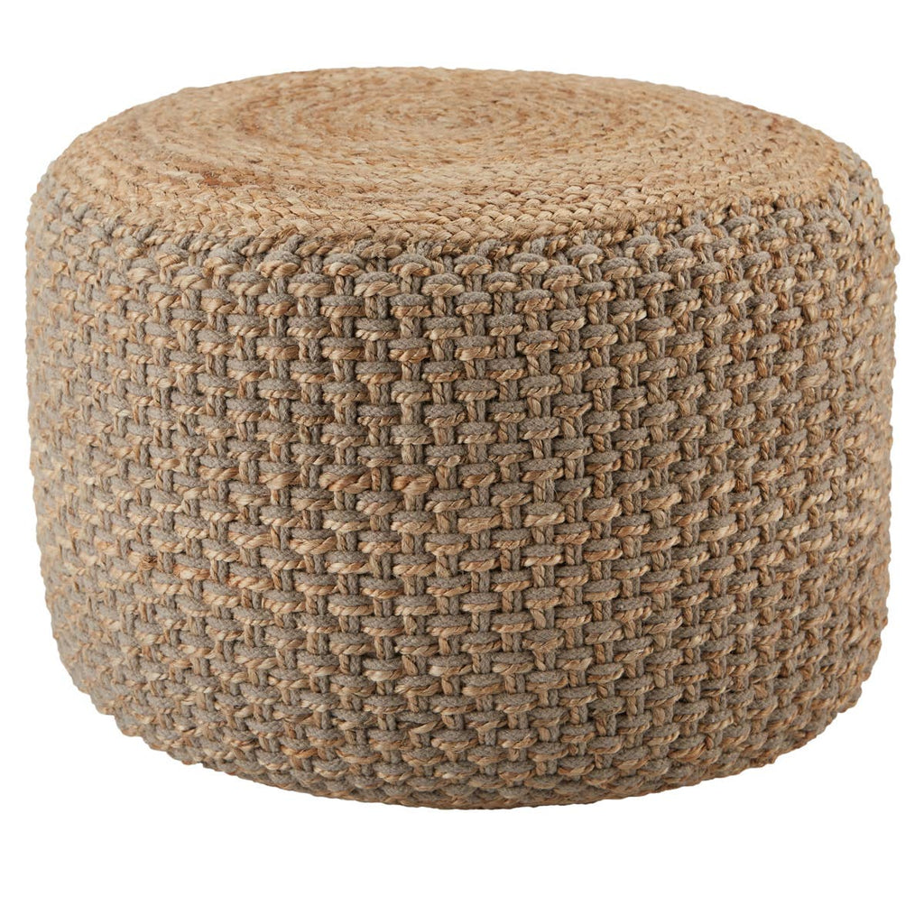 Saba Jute Pouf - Gray - touchGOODS