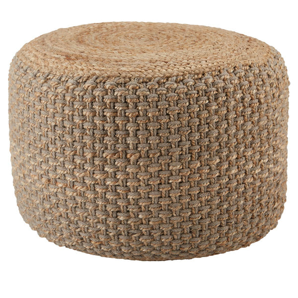 Saba Jute Pouf - Gray - touchGOODS