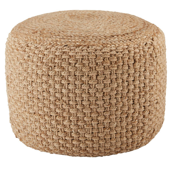 Saba Jute Pouf - Neutral Beige - touchGOODS