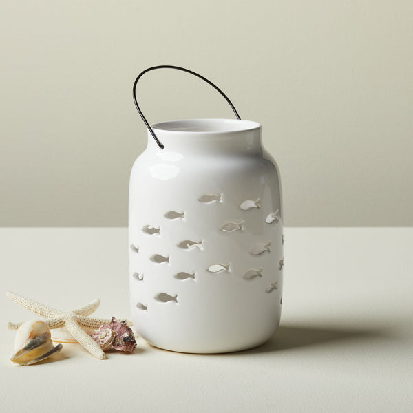 White School of Fish Lantern - touchGOODS