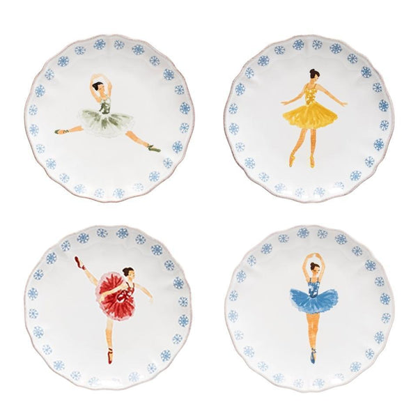 Nutcracker Bread Plates Set of 4, 7" - touchGOODS