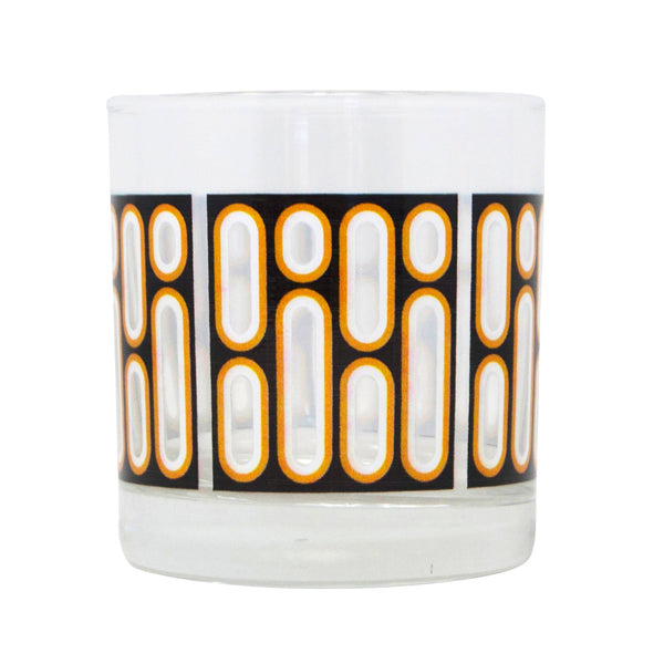 Dots & Dashes Black Rocks Glass - touchGOODS