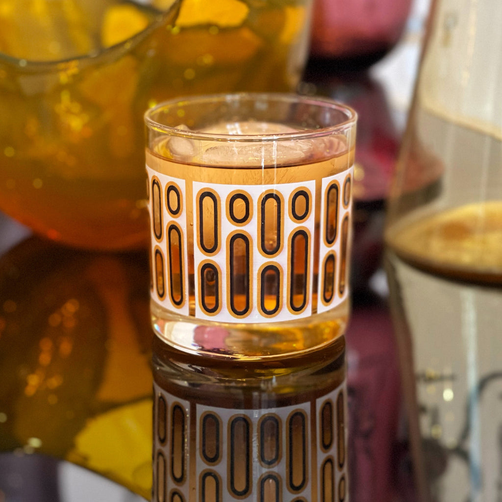 Dots & Dashes White Rocks Glass - touchGOODS