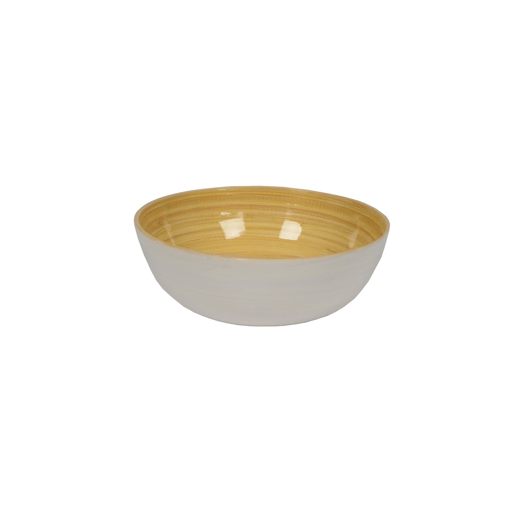 Medium Shallow Bamboo Salad Bowl - touchGOODS