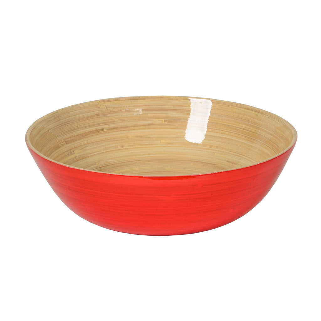 Large Shallow Bamboo Bowl - touchGOODS
