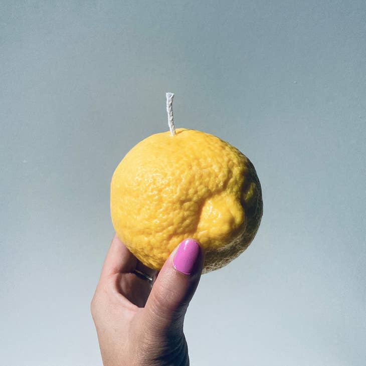 Large Lemon Candle - touchGOODS