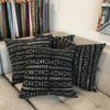 African Mudcloth Throw Pillow in Black | touchGOODS